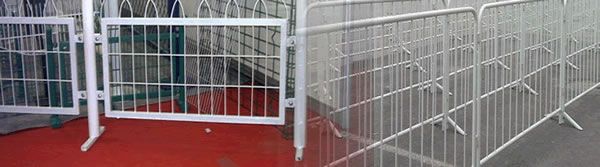 Square Tube or Round Tube Framed Infill Railing Panels for Temporary Control